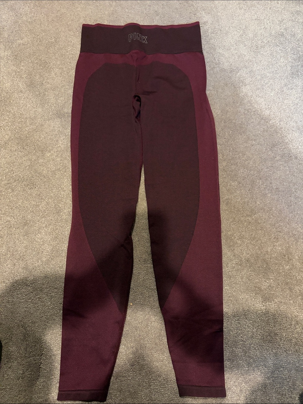 PINK Maroon & Black Athletic Top
